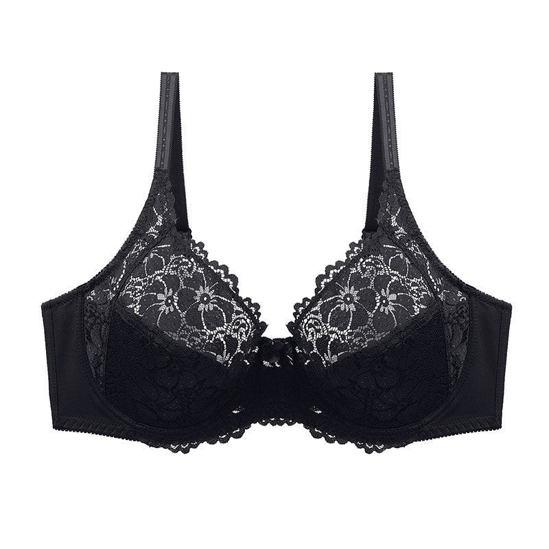 Bra lace gathering comfortable bra plus size underwear