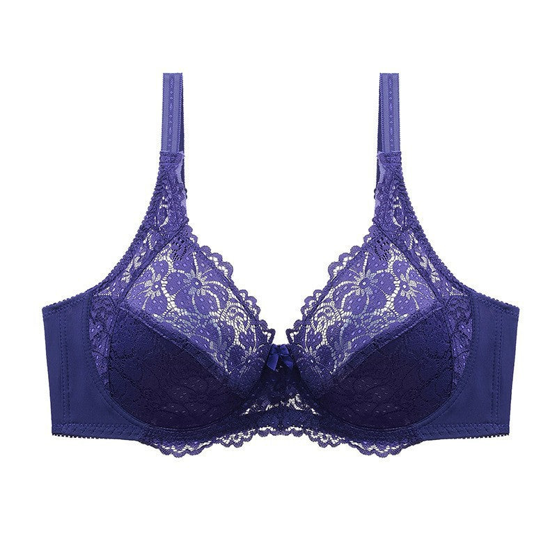Bra lace gathering comfortable bra plus size underwear